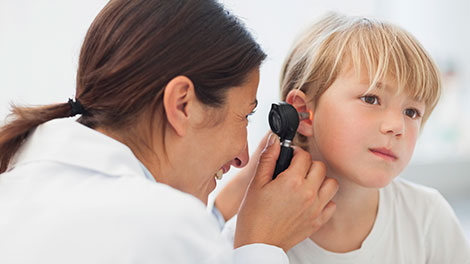 patient requiring ear infection treatment in San Clemente CA